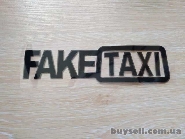 Наклейка на авто FakeTaxi Черная
