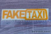 Наклейка на авто FakeTaxi светоотражающая Тюнинг авто