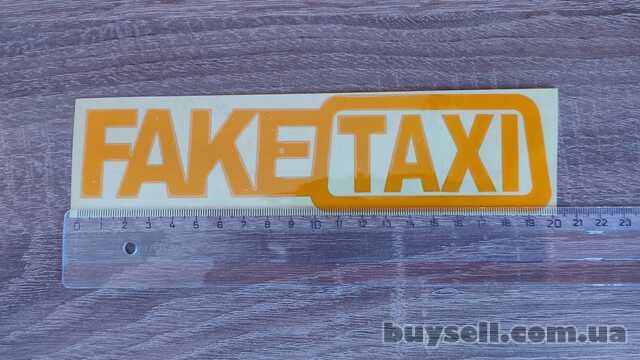 Наклейка на авто FakeTaxi светоотражающая Тюнинг авто