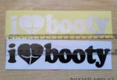 Наклейка на авто I Love Booty-Я люблю добычу