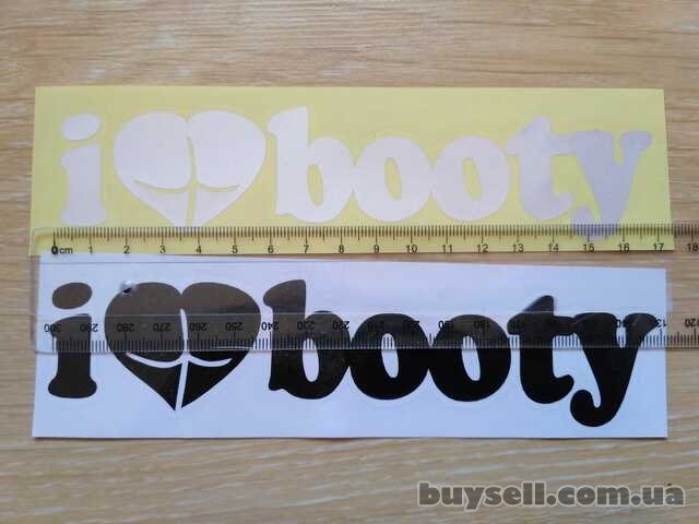 Наклейка на авто I Love Booty-Я люблю добычу