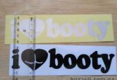Наклейка на авто I Love Booty-Я люблю добычу