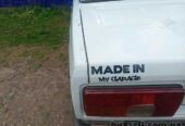 Наклейка на авто Made in my garage Чёрная