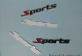 Наклейка на авто Sports-Спортивный на авто-мото Металлическая не ржаве