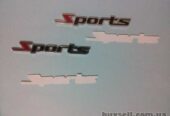 Наклейка на авто Sports-Спортивный на авто-мото Металлическая не ржаве