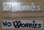 Наклейка на авто – мото No worries – Не беспокойся