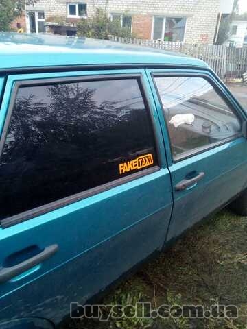 Наклейка на авто или мото FakeTaxi Жёлтая светоотражающая