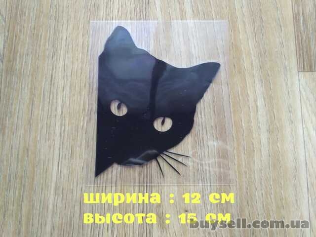 Наклейка на авто Кот Чёрная