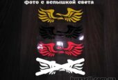 Наклейка на авто Крылья на зеркала светоотражающие