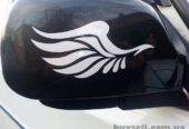 Наклейка на авто Крылья на зеркала светоотражающие