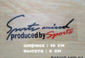Наклейка на авто на кузов Sport mind produced by sports