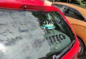 Наклейка на авто Осторожно не в*ебитесь Чёрная