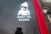 Наклейка на авто Ребенок в машине"Baby on board"