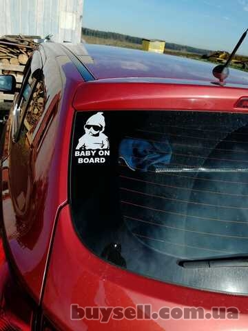 Наклейка на авто Ребенок в машине Baby on board Большая