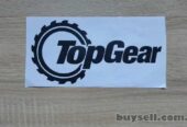 Наклейка на автомобиль Top Gear Черная