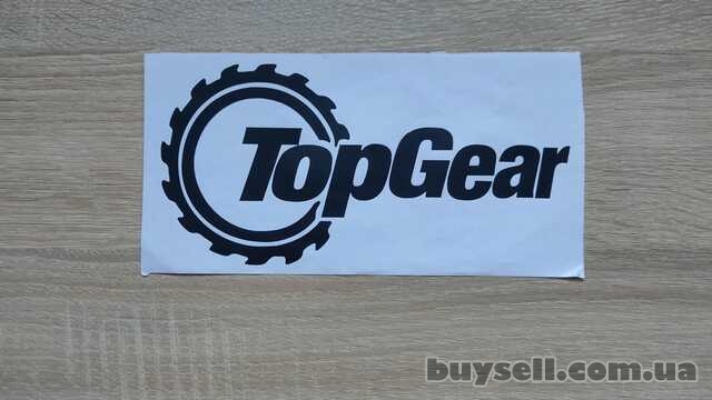 Наклейка на автомобиль Top Gear Черная