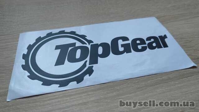 Наклейка на автомобиль Top Gear Черная