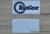Наклейка на автомобиль Top Gear Черная