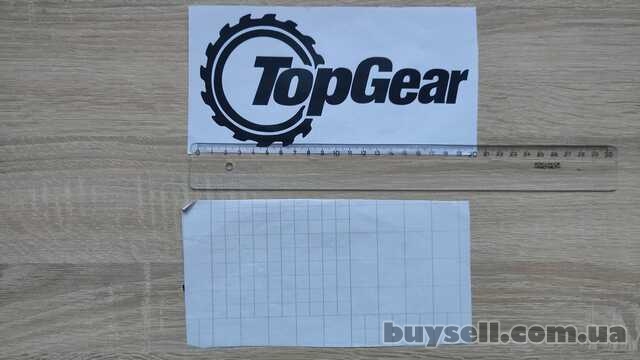 Наклейка на автомобиль Top Gear Черная