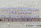 Наклейка на боковые зеркала Objects in Mirror are Losing Белая светоот