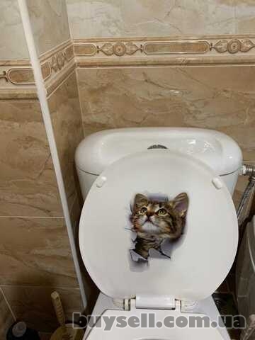 Наклейки котик номер 4 для ванны,  кухни