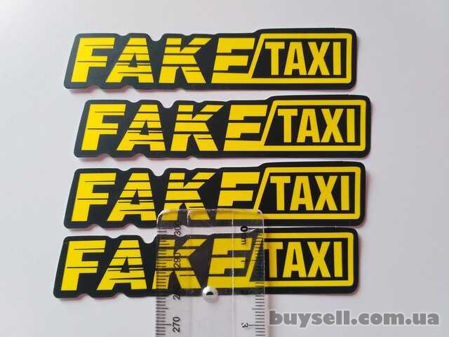 Наклейки на авто на ручки авто faketaxi 4 шт