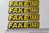 Наклейки на авто на ручки авто faketaxi 4 шт
