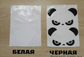 Наклейки на авто Панда Черная ,  Белая на зеркала заднего вида
