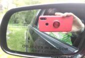 Наклейки на боковые зеркала заднего вида Чёрная Objects in Mirror are
