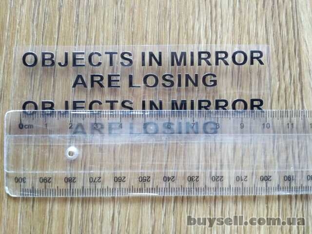 Наклейки на боковые зеркала заднего вида Чёрная Objects in Mirror are