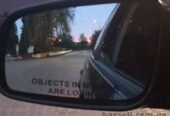 Наклейки на боковые зеркала заднего вида Чёрная Objects in Mirror are