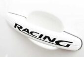 Наклейки на ручки Racing Черная,  Красная и Белая светоотражающая 4 шт