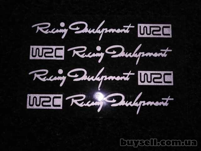 Наклейки на ручки WRC Белая номер 3 ,диски, дворники авто