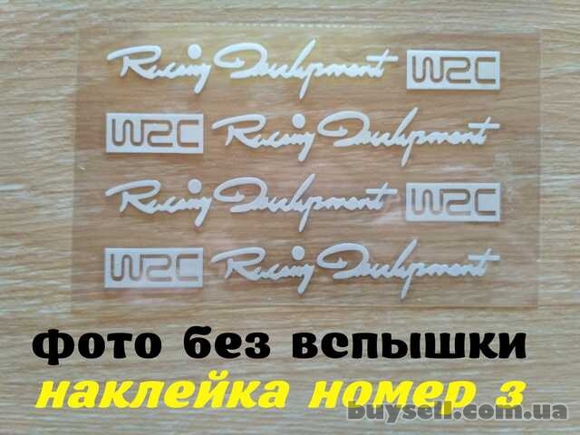 Наклейки на ручки WRC Белые номер 3,диски, дворники машины светоотража