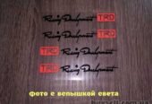Наклейки на ручки авто TRD номер 7 Чёрная