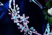новогодняя сказка гибкий обруч венок снежинка пайетки голография