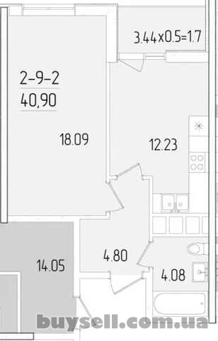Продам квартиру 41 кв. м. ,  9/24,  новый,  сданный доме,  жк 61-я Жем