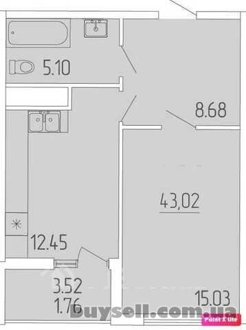 Продам квартиру 43 кв.  м. ,  5/24,  новый дом,  жк 65-я Жемчужина.