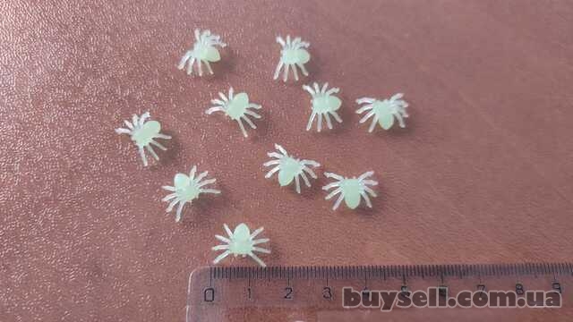 Паучки Чёрные, Белые для хэллоуина прикола пластмассовые 10 шт
