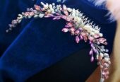 Перлина сяюча ніжна нюдовий гілочка гребінь заколка рожевий