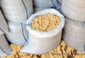 Песок овражный в мешках фасованный 50кг с доставкой по Киеву и