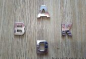 Пластмассовые буквы на авто A. D. K. B
