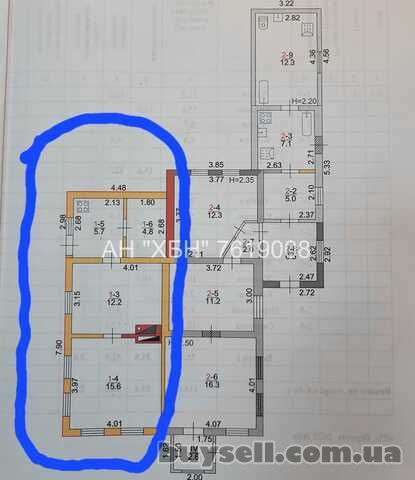 Продам полдома Большая Даниловка,  пер.  Дубинина