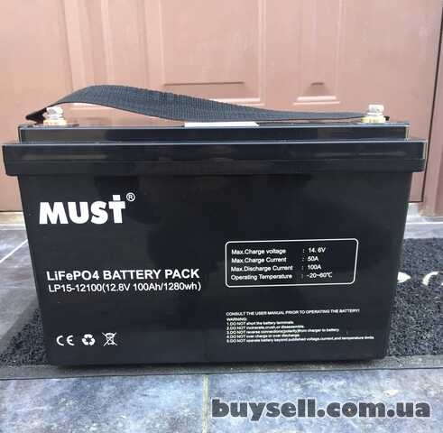 Акумулятор батарея MUST LP15-12100 LiFePO4 12V 100Ah