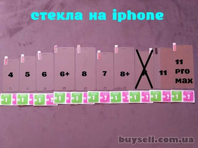 Стекло закаленное на iphone 4, 5, 6, 6+, 7, 7+, 8, 8+11, 11 Pro M