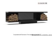 Вбудований біокамін Очаг Дровница 1300 – арт.024 Gloss Fire