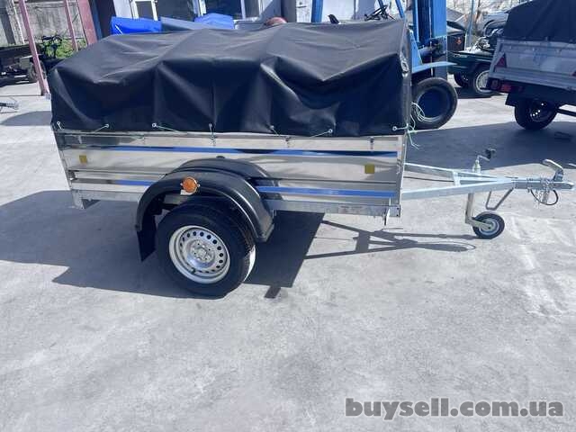 Новий причіп міцний та надійний із нержавійки 200х130х40 "Дніпро&