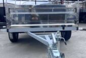 Новий причіп міцний та надійний із нержавійки 200х130х40 "Дніпро&