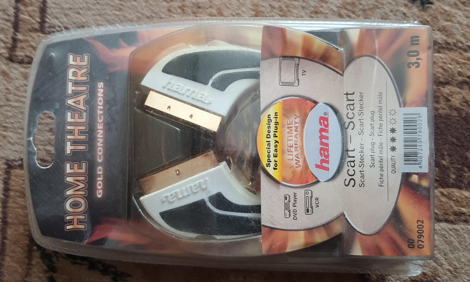 Кабель HAMA SCKART-SCART в упаковке-новые