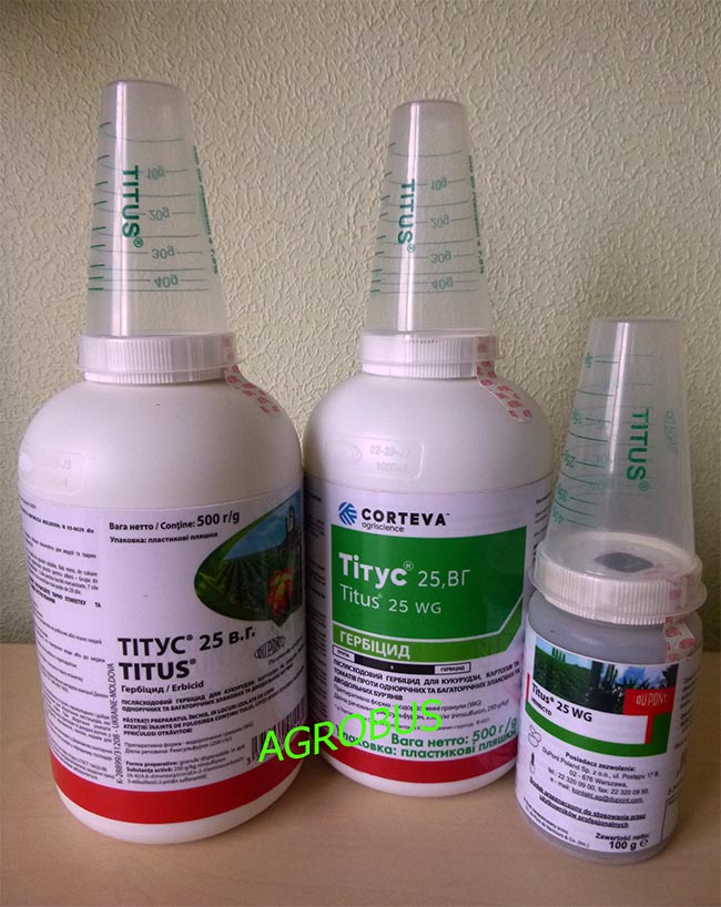 Титус гербицид для защиты кукурузы, картофеля, томатов